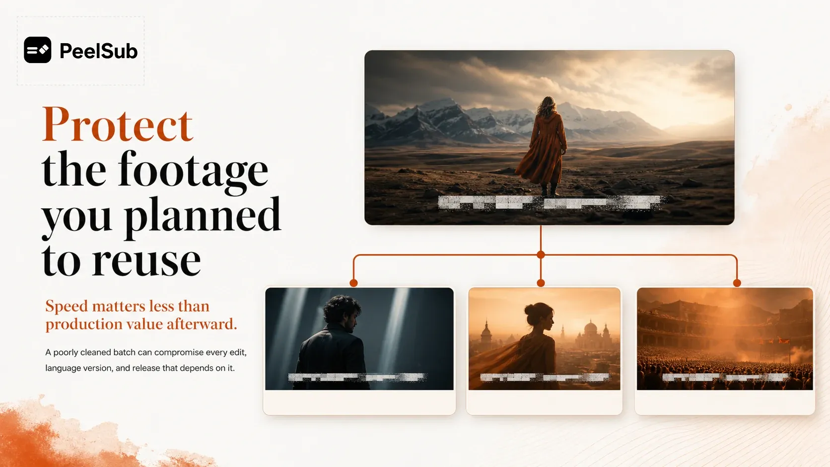 PeelSub explains why subtitle removal should protect footage planned for reuse
